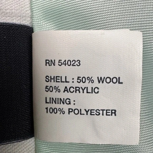 NEW Gap A-Line Skirt Womens 8 Wool Blend Tweed Velvet Trim Flounce Hem Lined Y2K - Picture 4 of 10